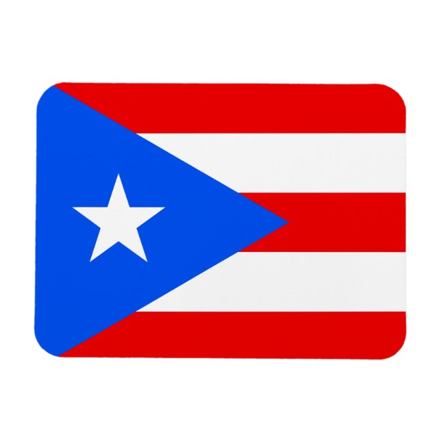 Puerto-Rico-Flagge Magnet (Horizontal)