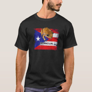Puerto Rico-Flagge mit Boricua Coqui Patriotisch G T-Shirt