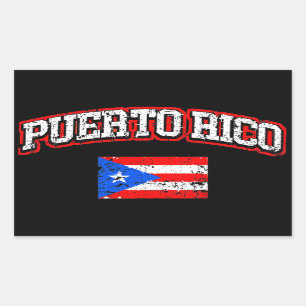 Puerto Rico Flagge Rechteckiger Aufkleber