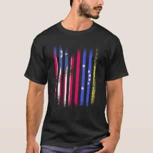 Puerto Rico-Flagge Venezuela angebaute Landesflagg T-Shirt