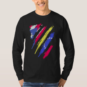 Puerto Rico-Flagge Venezuela Gewachsen Patriotisch T-Shirt
