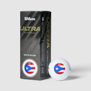 Puerto Rico Flaggen Custom Golf Set Geschenkboxen Golfball
