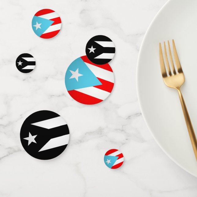 Puerto-Rico-Flaggen Konfetti (Gruppe)