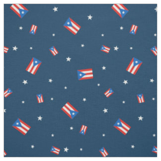Puerto-Rico-Flaggen und Sternenflotte Stoff