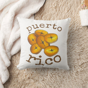 Puerto Rico Fried Plantains Tostones Küche Kissen