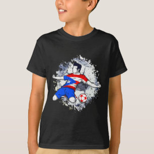 Puerto Rico Fußball Puerto-ricanische Flagge Stolz T-Shirt