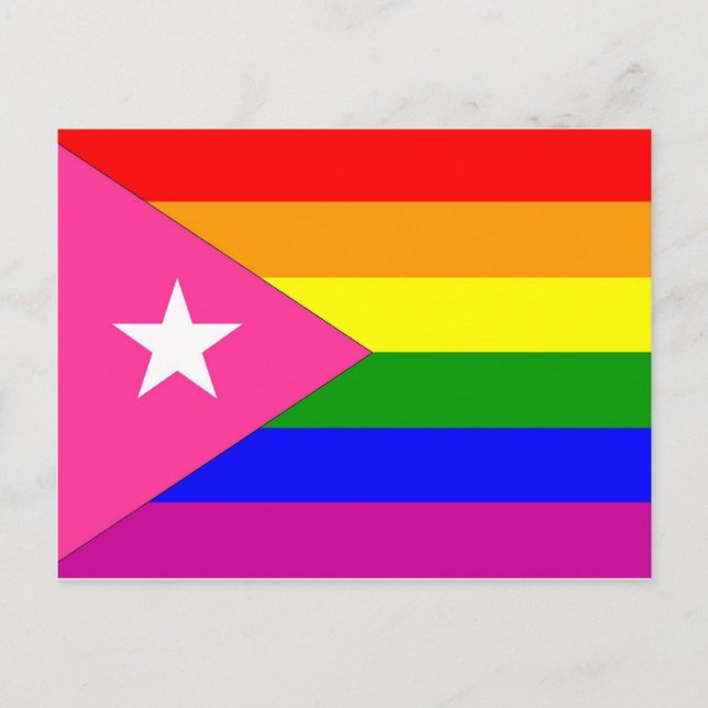 Puerto-Rico-Gay Pride Postkarte (Vorderseite)