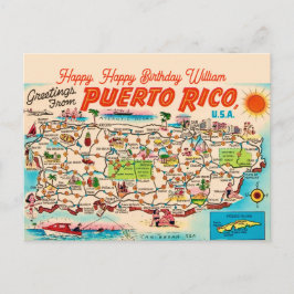 Puerto Rico Geburtstagsgruß Postkarte