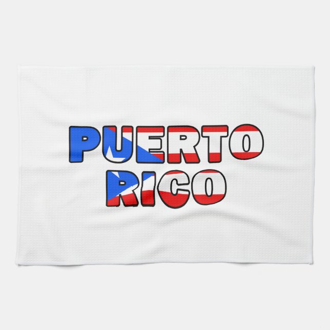 Puerto Rico Geschirrtuch (Horizontal)