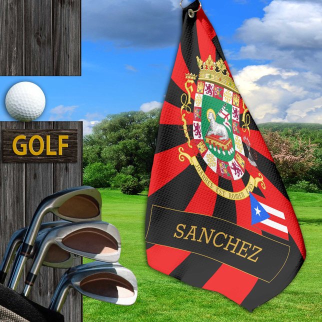 Puerto Rico Golf & Puerto Rico Flag / Patrioten Golfhandtuch (Von Creator hochgeladen)