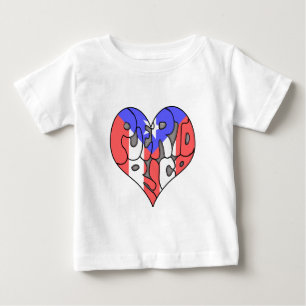 Puerto Rico Graffiti Herz Baby T-shirt