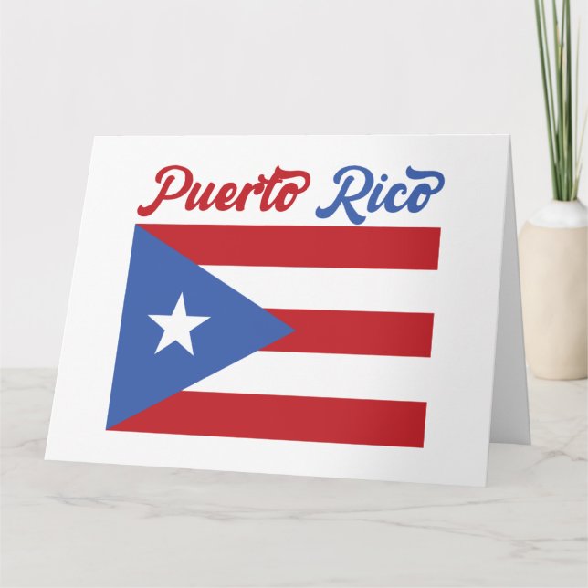 Puerto Rico Greeting Card Karte (Vorderseite)
