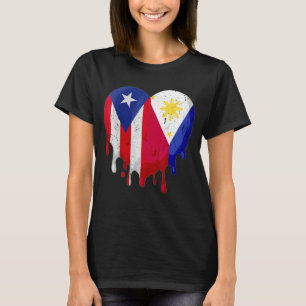 Puerto Rico Griechenland Flaggen Mittlere Bürgersc T-Shirt