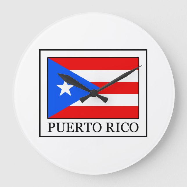 Puerto Rico Große Wanduhr (Vorderseite)