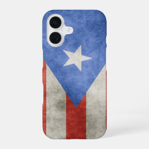 Puerto Rico Grunge-Flagge iPhone 16 Hülle