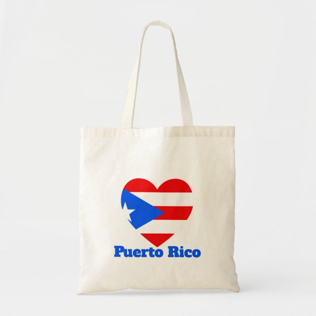 Puerto Rico Herart Flag Tragetasche (Vorne)