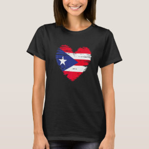 Puerto Rico Herz Puerto Rico Flag Puerto Rico Pri T-Shirt