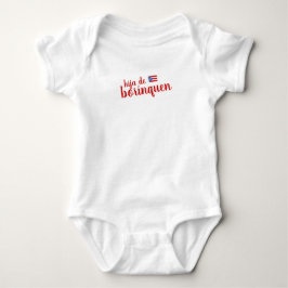 Puerto Rico Hija de Borinquen Girl Baby Strampler
