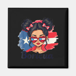 Puerto Rico Hispanic Heritage Unordentlicher Knote Magnet