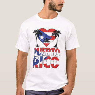 Puerto Rico I Liebe Puerto Rico Flag Frauen Kinder T-Shirt