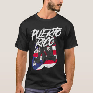 Puerto Rico in Boxhandschuhen - Hispanic Boxing Fi T-Shirt