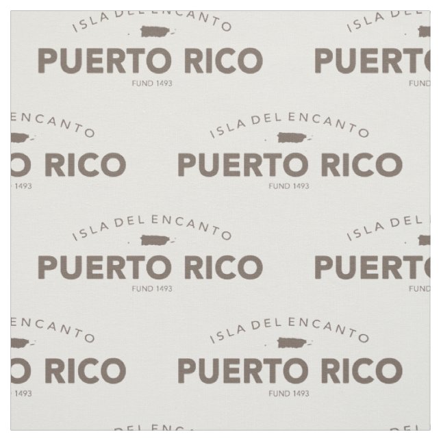Puerto Rico, Isla Del Encanto Stoff (Muster)