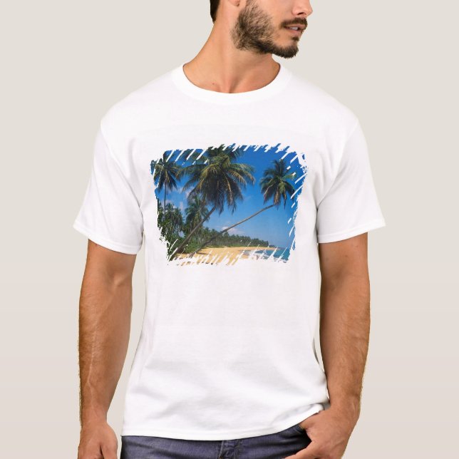 Puerto Rico, Isla Verde, Palmen. T-Shirt (Vorderseite)