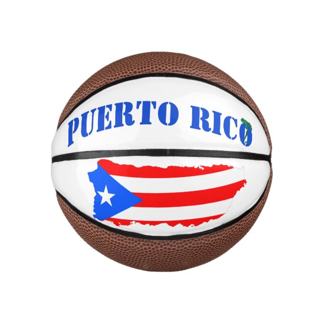Puerto Rico Island Basket Ball Mini Basketball (Vorderseite)
