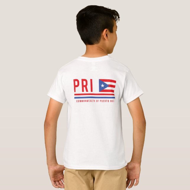 Puerto Rico ISO-Code Alpha 3 Design-T - Shirt (Schwarz voll)