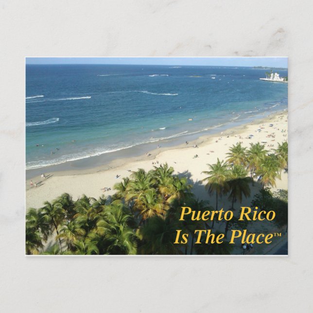 Puerto Rico ist der Ort Postkarte (Vorderseite)
