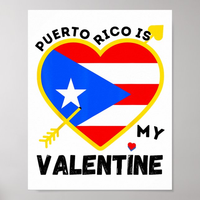 Puerto Rico ist mein Valentinstag Puerto Poster (Vorne)