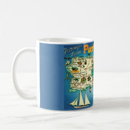 Puerto Rico Karte Tasse