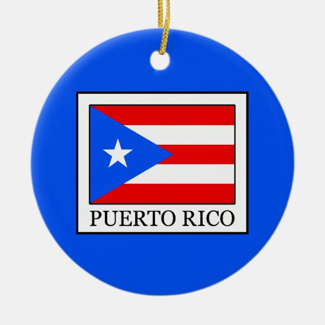 Puerto Rico Keramik Ornament (Vorne)
