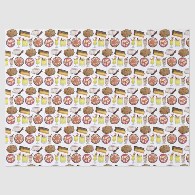 Puerto Rico Liebe Küche Puerto Rico Feinschmecker Seidenpapier (Vorderseite)