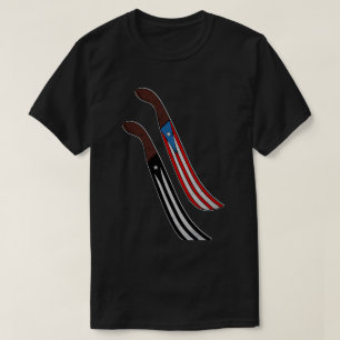 Puerto Rico Machete Flags  T-Shirt