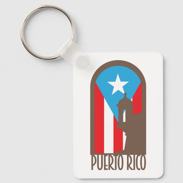 Puerto Rico Morro Garita Arc Schlüsselanhänger (Vorderseite)