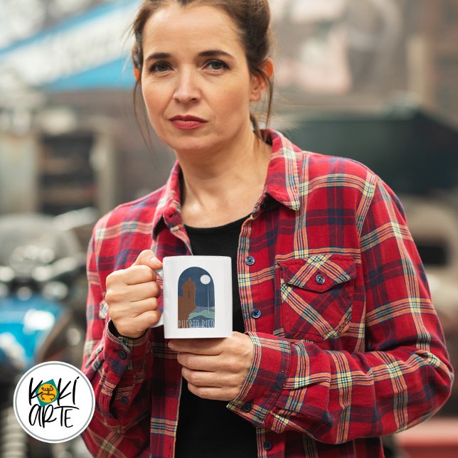 Puerto Rico Morro Garita At Night Arc Kaffeetasse (Von Creator hochgeladen)