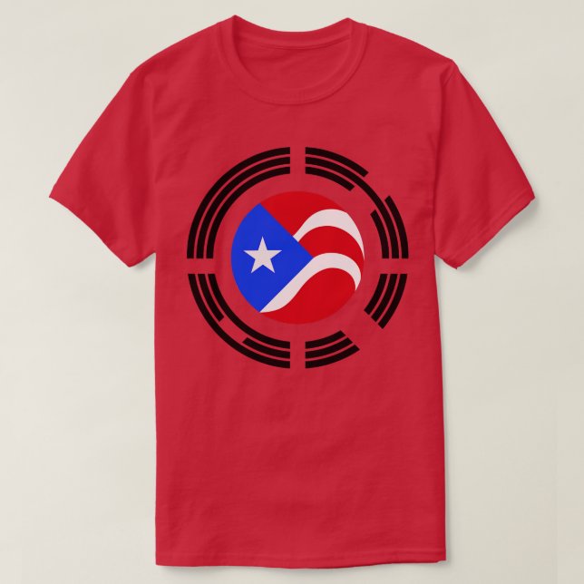 Puerto Rico Multinational Patriot Flag Ser T-Shirt (Design vorne)