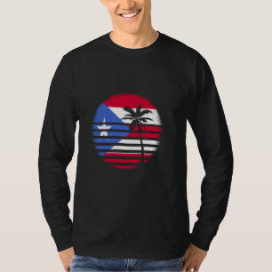 Puerto Rico Palms Flag Boricua Puerto Rico Roots T-Shirt