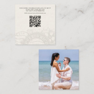 Puerto Rico Passport Wedding QR Begleitkarte