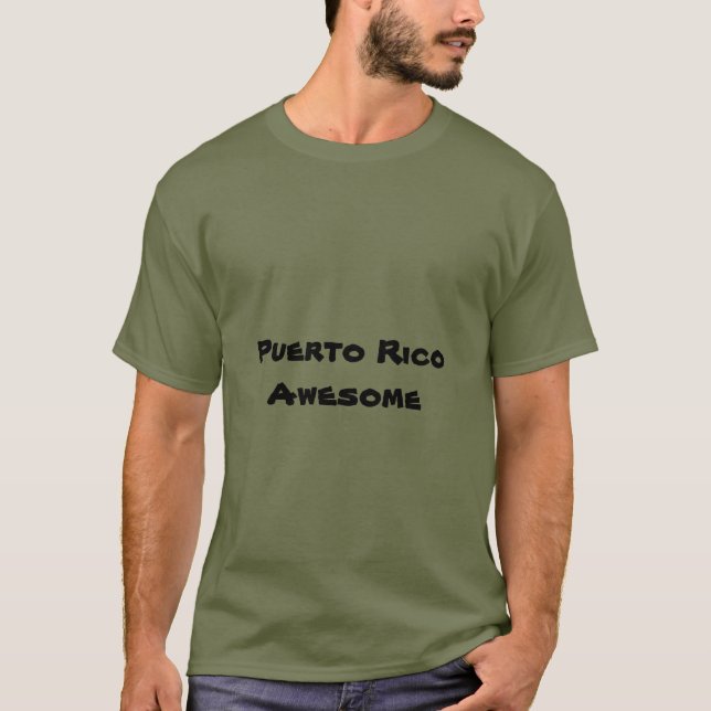 Puerto Rico Phantastisch Zitat Männer T - Shirt (Vorderseite)