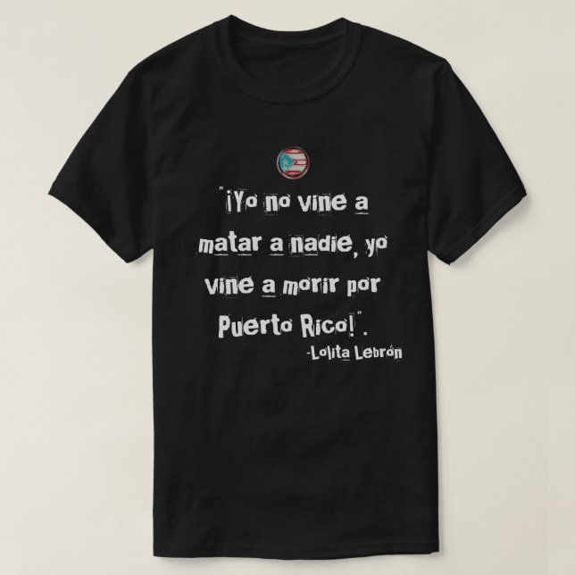 Puerto-Rico-Phrasen-T - Shirt (Design vorne)