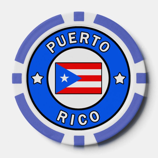 Puerto Rico Pokerchips (Vorderseite)