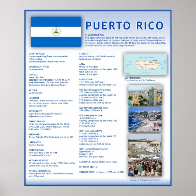 Puerto Rico Poster (Vorne)