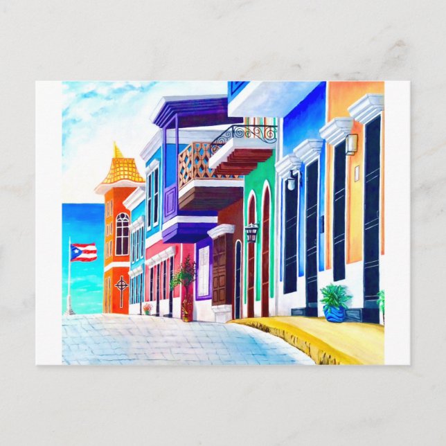 Puerto Rico Postkarte (Vorderseite)
