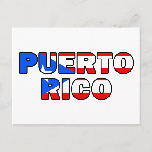 Puerto Rico Postkarte (Vorderseite)