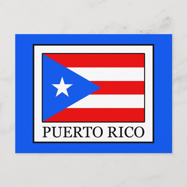 Puerto Rico Postkarte (Vorderseite)