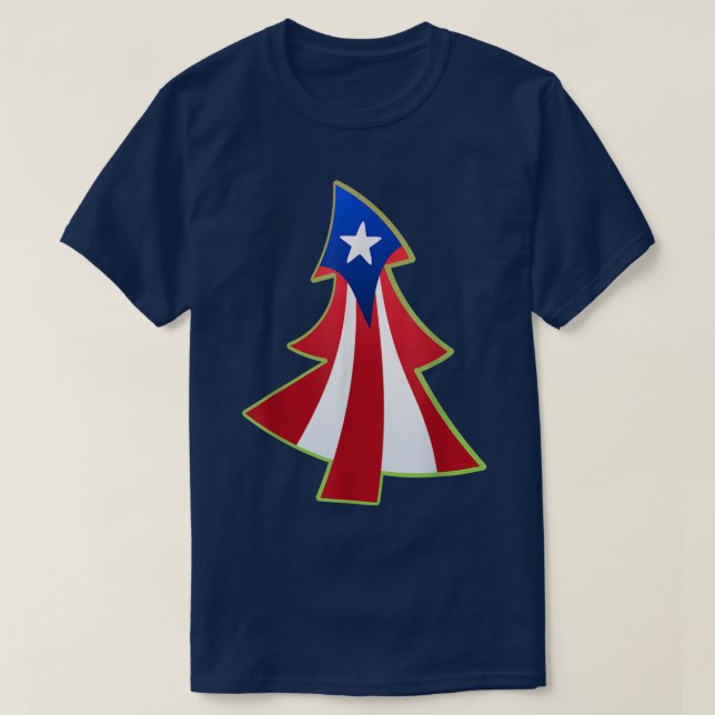 Puerto Rico Pride Christmas Navidad Boricua Flag T T-Shirt (Design vorne)
