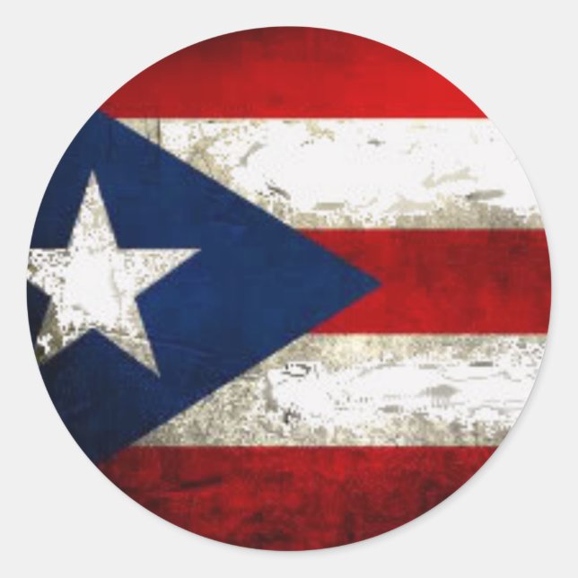 Puerto Rico Pride Runder Aufkleber (Vorderseite)