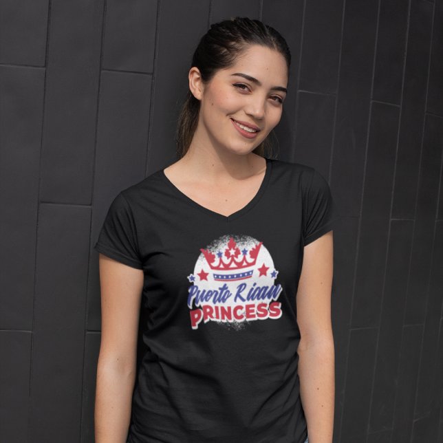Puerto-Rico-Prinzessin Niedlich Boricua Girl Pride T-Shirt (Puerto Rican Princess Cute Boricua Girl Pride t shirt)